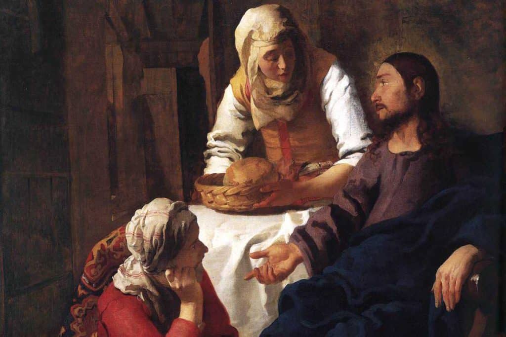 , Marthe est une sainte, malgré les réprimandes de Jésus.
avec une prière en début de journée.